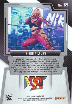 2022 Panini NXT 2.0 WWE #69 Nikkita Lyons Back