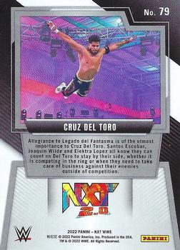 2022 Panini NXT 2.0 WWE #79 Cruz Del Toro Back