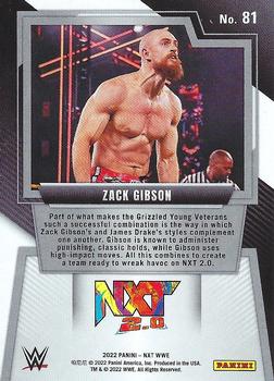 2022 Panini NXT 2.0 WWE #81 Zack Gibson Back