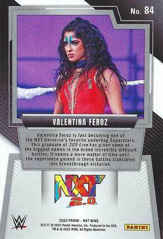 2022 Panini NXT 2.0 WWE #84 Valentina Feroz Back