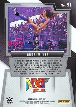 2022 Panini NXT 2.0 WWE #91 Amari Miller Back