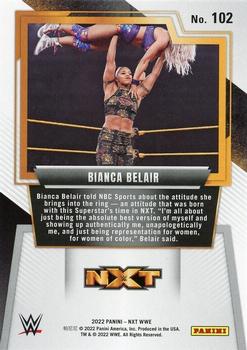 2022 Panini NXT 2.0 WWE #102 Bianca Belair Back