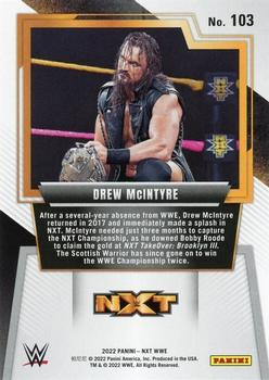 2022 Panini NXT 2.0 WWE #103 Drew McIntyre Back