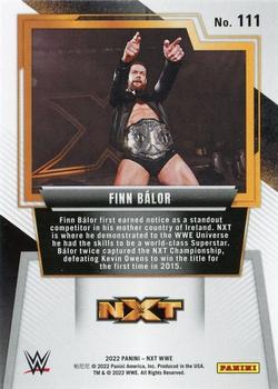 2022 Panini NXT 2.0 WWE #111 Finn Balor Back