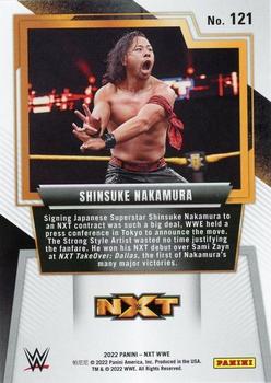 2022 Panini NXT 2.0 WWE #121 Shinsuke Nakamura Back
