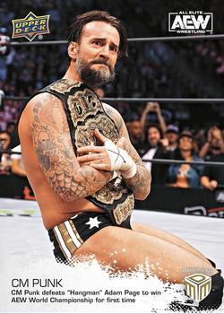 2022 Upper Deck AEW Match Dated Moments #10 CM Punk Front