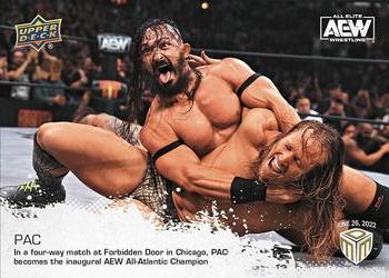 2022 Upper Deck AEW Match Dated Moments #15 PAC Front