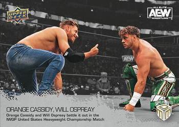 2022 Upper Deck AEW Match Dated Moments #17 Orange Cassidy / Will Ospreay Front