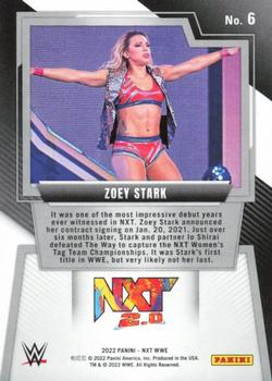 2022 Panini NXT 2.0 WWE - Black and Gold #6 Zoey Stark Back