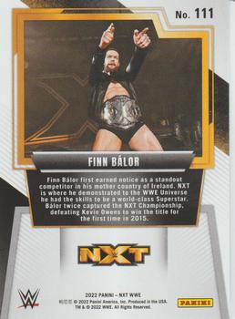 2022 Panini NXT 2.0 WWE - Green #111 Finn Balor Back