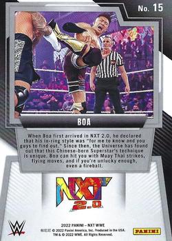 2022 Panini NXT 2.0 WWE - Red #15 Boa Back