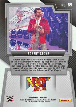 2022 Panini NXT 2.0 WWE - Red #89 Robert Stone Back