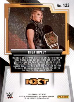 2022 Panini NXT 2.0 WWE - Silver #123 Rhea Ripley Back