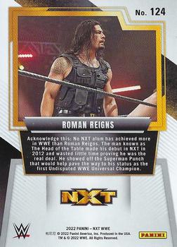 2022 Panini NXT 2.0 WWE - Silver #124 Roman Reigns Back