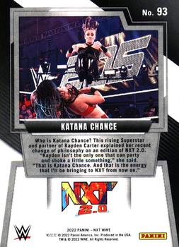 2022 Panini NXT 2.0 WWE - Teal #93 Katana Chance Back