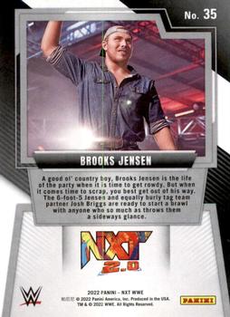 2022 Panini NXT 2.0 WWE - 2.0 #35 Brooks Jensen Back