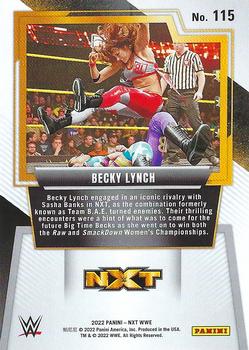 2022 Panini NXT 2.0 WWE - 2.0 #115 Becky Lynch Back