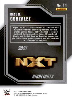 2022 Panini NXT 2.0 WWE - 2021 NXT Highlights #11 Raquel Rodriguez Back