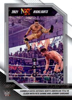 2022 Panini NXT 2.0 WWE - 2021 NXT Highlights #36 Carmelo Hayes Front