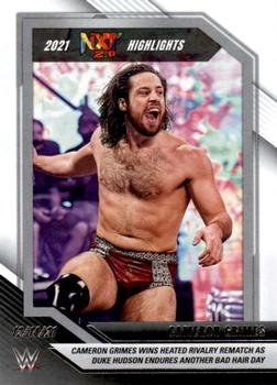 2022 Panini NXT 2.0 WWE - 2021 NXT Highlights #41 Cameron Grimes Front