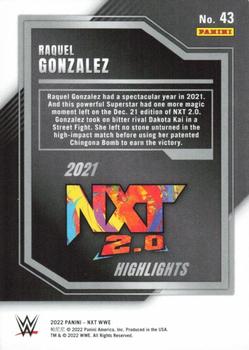2022 Panini NXT 2.0 WWE - 2021 NXT Highlights #43 Raquel Rodriguez Back