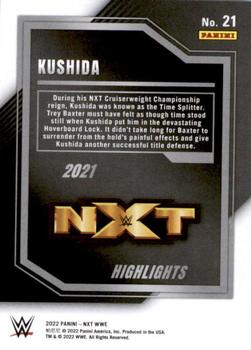 2022 Panini NXT 2.0 WWE - 2021 NXT Highlights Black #21 Kushida Back