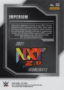 2022 Panini NXT 2.0 WWE - 2021 NXT Highlights Black and Gold #33 Fabian Aichner / Ludwig Kaiser Back