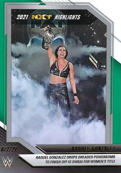 2022 Panini NXT 2.0 WWE - 2021 NXT Highlights Green #11 Raquel Rodriguez Front