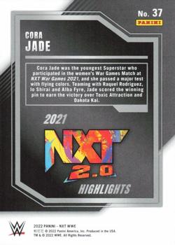2022 Panini NXT 2.0 WWE - 2021 NXT Highlights Green #37 Cora Jade Back