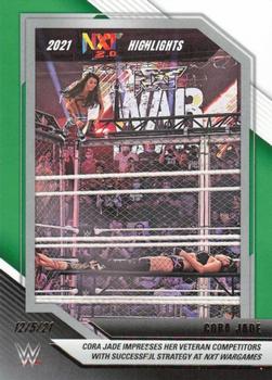 2022 Panini NXT 2.0 WWE - 2021 NXT Highlights Green #37 Cora Jade Front