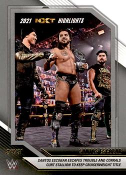 2022 Panini NXT 2.0 WWE - 2021 NXT Highlights Silver #4 Santos Escobar Front