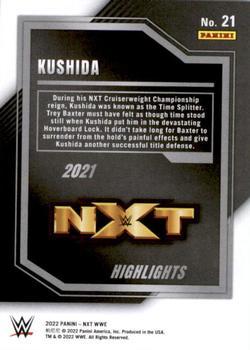 2022 Panini NXT 2.0 WWE - 2021 NXT Highlights Silver #21 Kushida Back