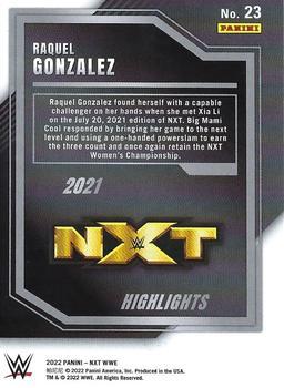 2022 Panini NXT 2.0 WWE - 2021 NXT Highlights Silver #23 Raquel Rodriguez Back