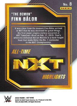 2022 Panini NXT 2.0 WWE - All-Time NXT Highlights #8 The Demon Finn Balor Back