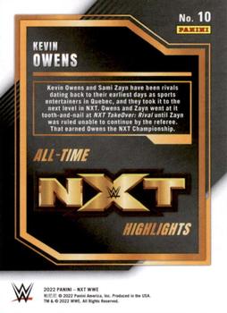 2022 Panini NXT 2.0 WWE - All-Time NXT Highlights #10 Kevin Owens Back