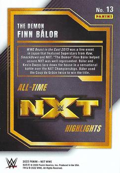 2022 Panini NXT 2.0 WWE - All-Time NXT Highlights #13 The Demon Finn Balor Back