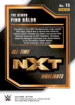 2022 Panini NXT 2.0 WWE - All-Time NXT Highlights #15 The Demon Finn Balor Back