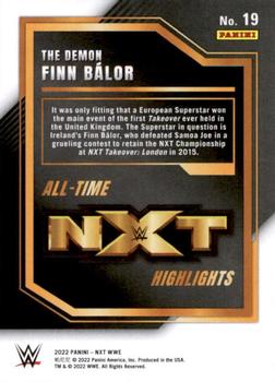 2022 Panini NXT 2.0 WWE - All-Time NXT Highlights #19 The Demon Finn Balor Back