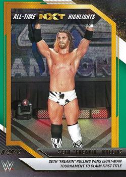 2022 Panini NXT 2.0 WWE - All-Time NXT Highlights Green #1 Seth “Freakin” Rollins Front