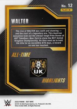 2022 Panini NXT 2.0 WWE - All-Time NXT Highlights Silver #12 WALTER Back