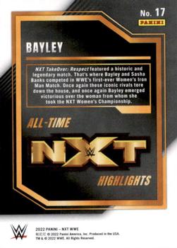 2022 Panini NXT 2.0 WWE - All-Time NXT Highlights Silver #17 Bayley Back
