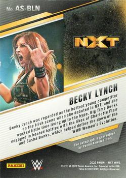 2022 Panini NXT 2.0 WWE - NXT Alumni Signatures #AS-BLN Becky Lynch Back