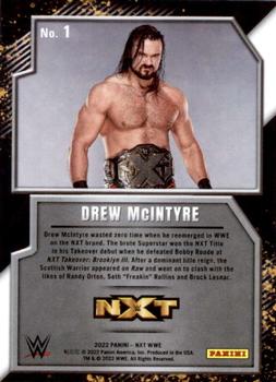 2022 Panini NXT 2.0 WWE - NXT Gold #1 Drew McIntyre Back