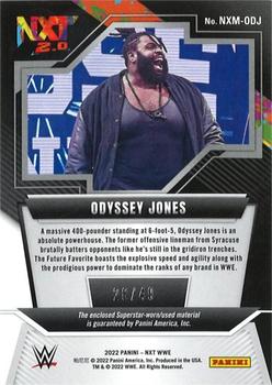2022 Panini NXT 2.0 WWE - NXT Memorabilia Blue #NXM-ODJ Odyssey Jones Back