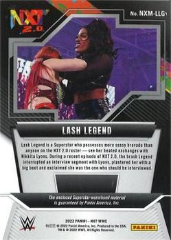 2022 Panini NXT 2.0 WWE - NXT Memorabilia Green #NXM-LLG Lash Legend Back