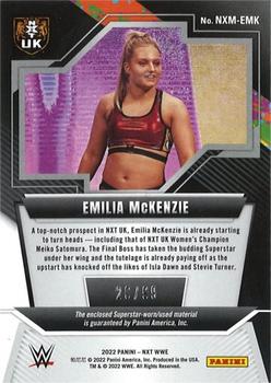 2022 Panini NXT 2.0 WWE - NXT Memorabilia Red #NXM-EMK Emilia McKenzie Back