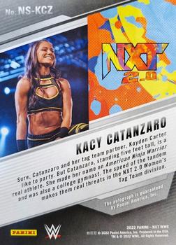 2022 Panini NXT 2.0 WWE - NXT Signatures #NS-KCC Kacy Catanzaro Back