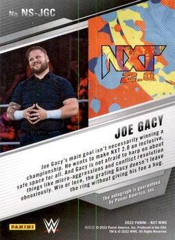 2022 Panini NXT 2.0 WWE - NXT Signatures #NS-JGC Joe Gacy Back