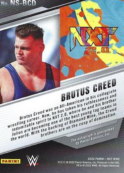 2022 Panini NXT 2.0 WWE - NXT Signatures Green #NS-BCD Brutus Creed Back
