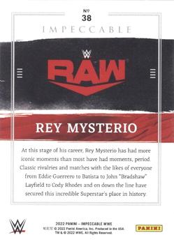 2022 Panini Impeccable WWE #38 Rey Mysterio Back